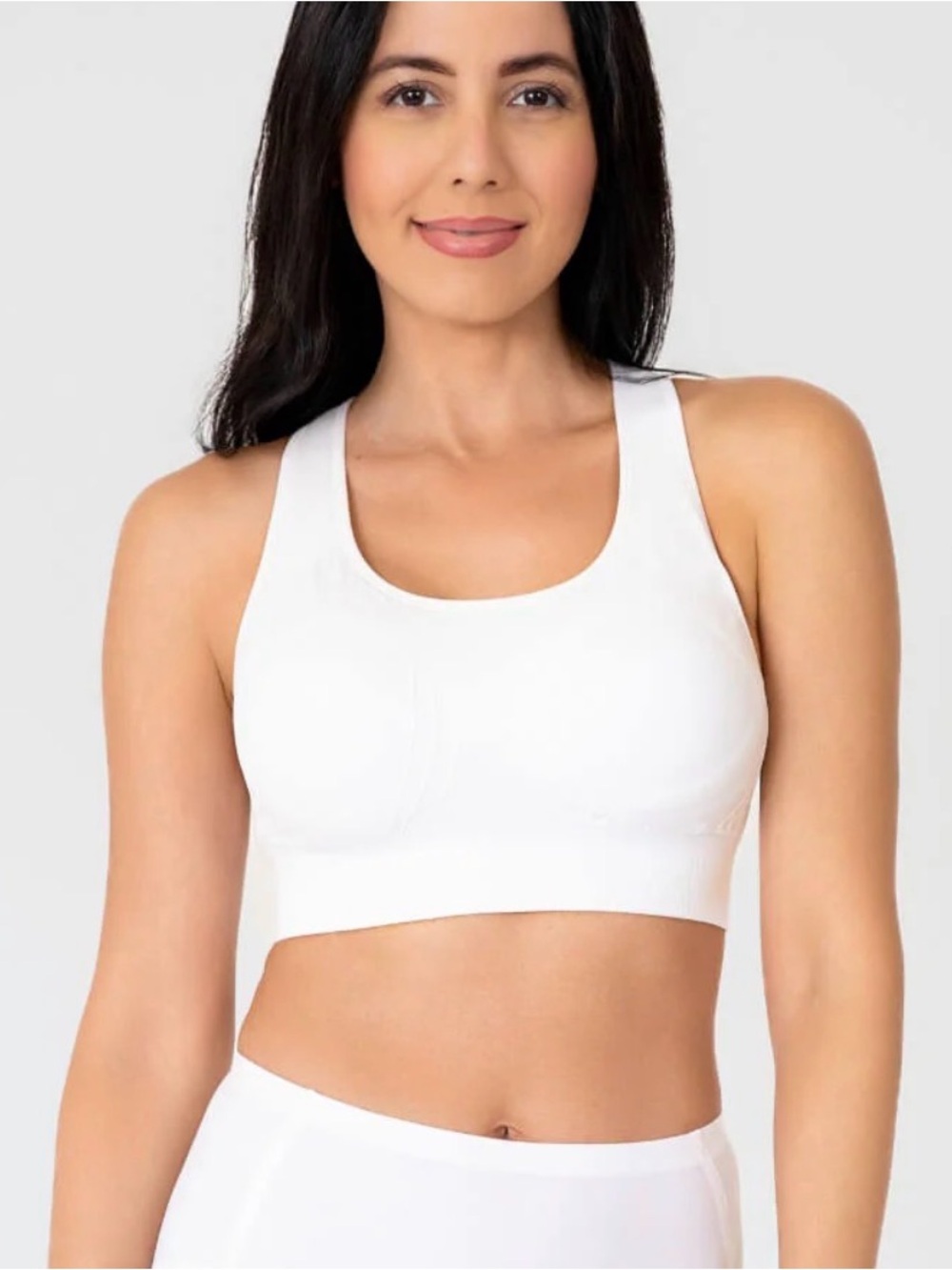 Body & Bra Racerback Sports Bra White Large NWT IN PACKAGE